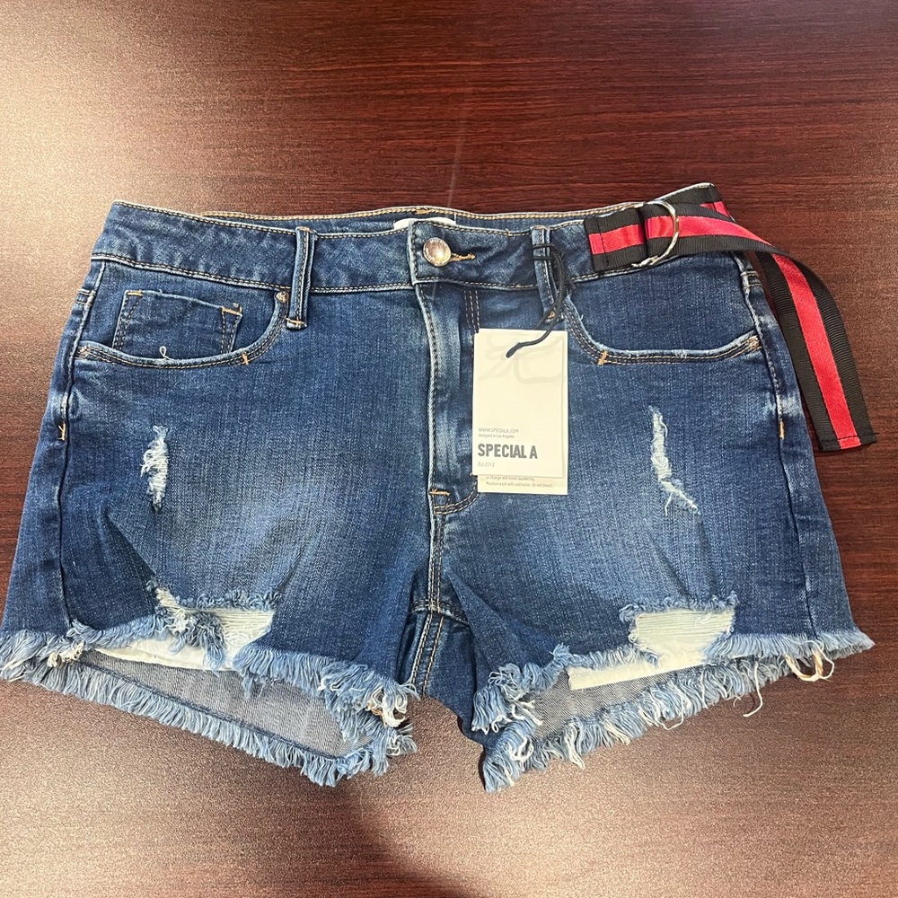 NWT Special A Denim Cut Off Shorts